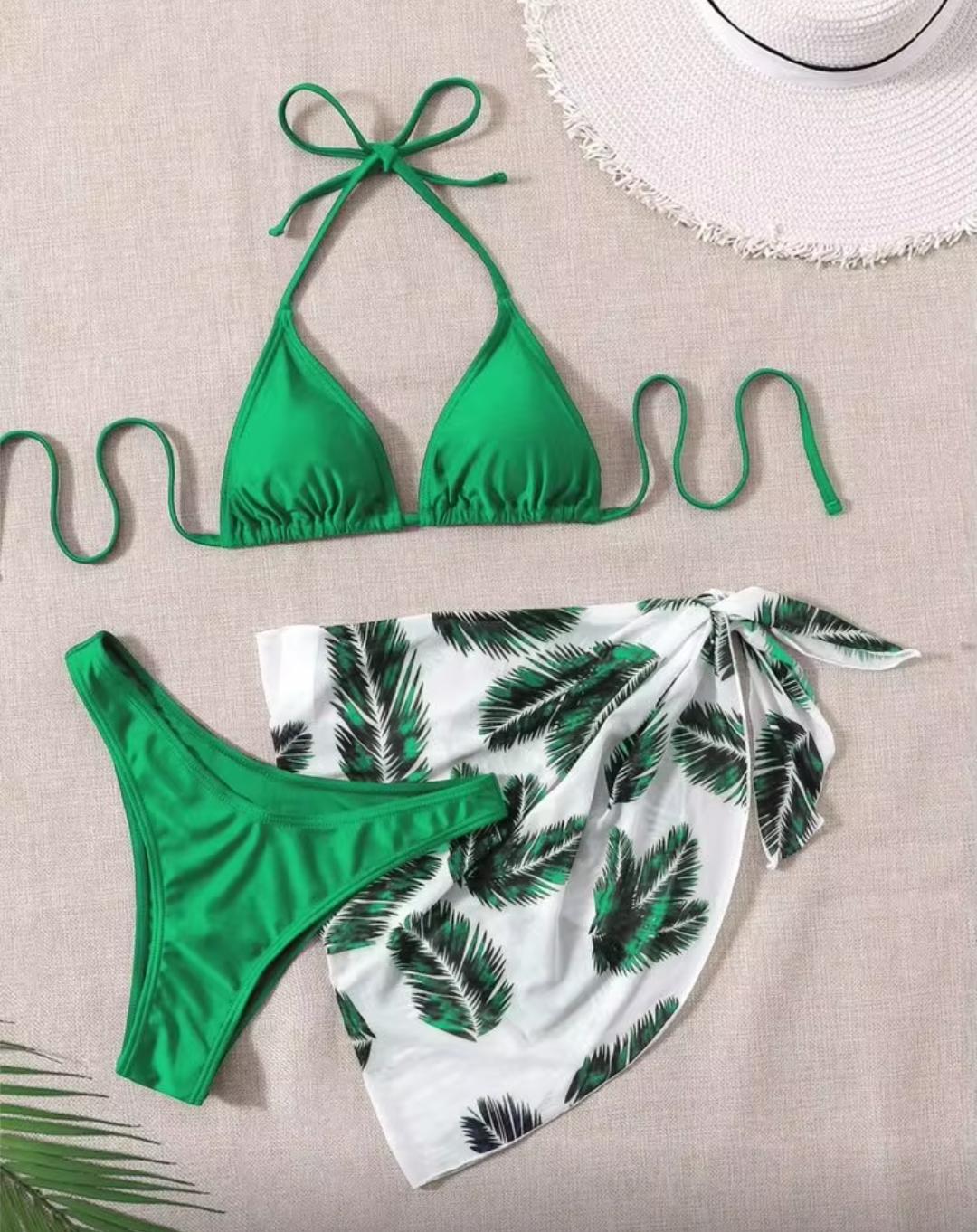 Traje de baño de 3 piezas