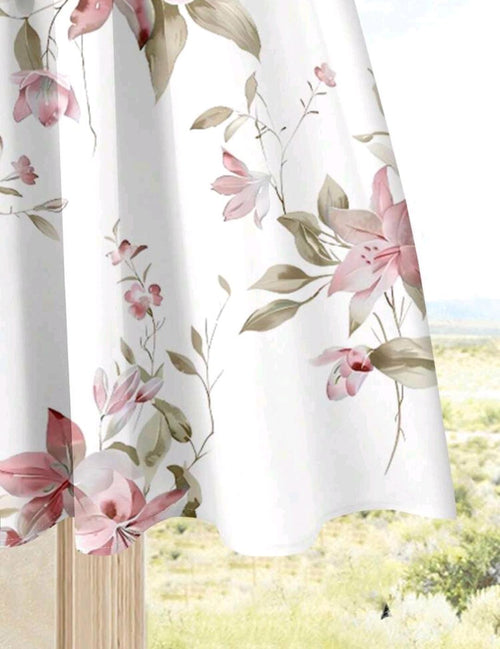 2 piezas Conjunto de blusa casual de unicolor + falda estampado floral.