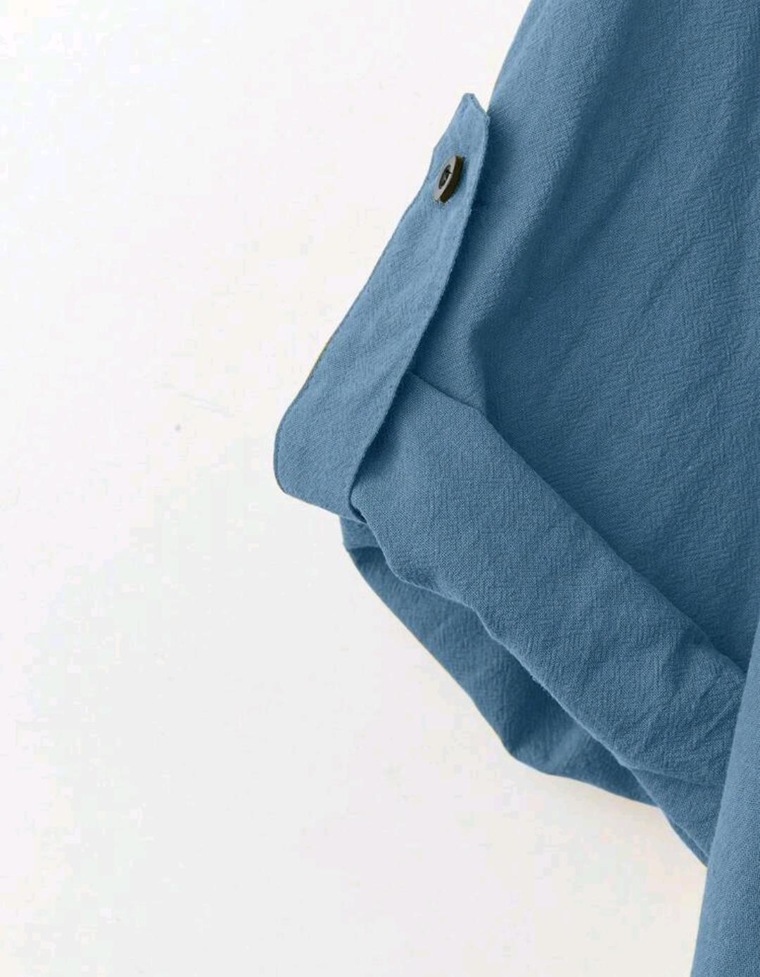 Blusa olgada con botones | Bajo pedido
