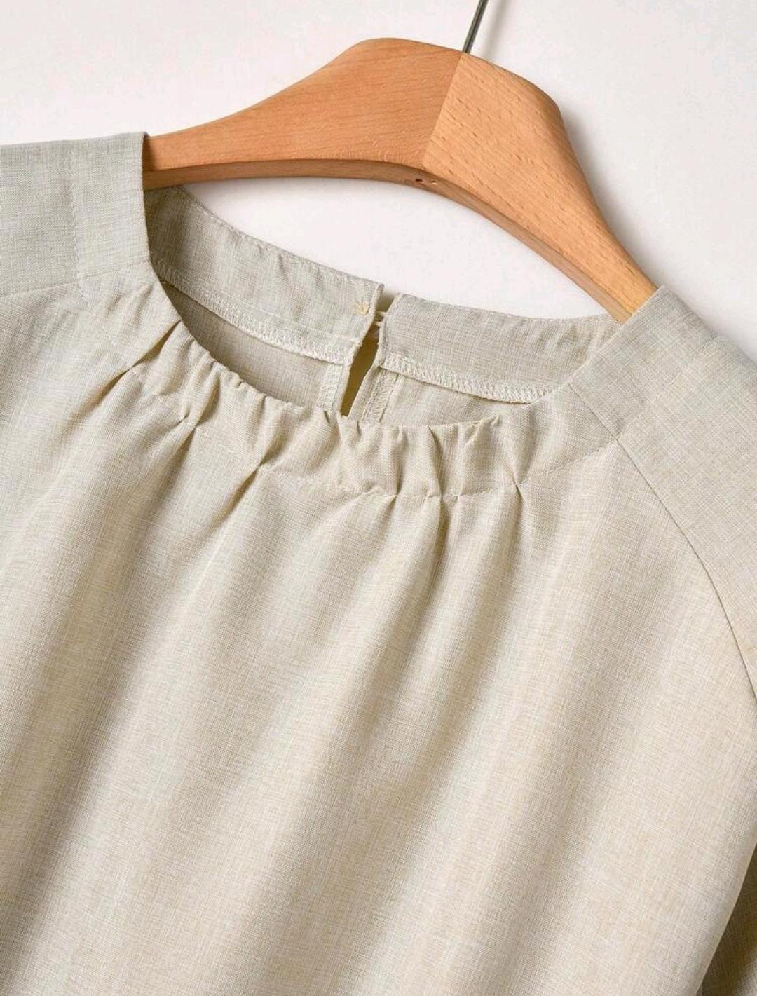 Conjunto de 2 piezas para mujer, top de color liso y falda con estampado floral, estilo casual vintage elegante, para vacaciones de verano.