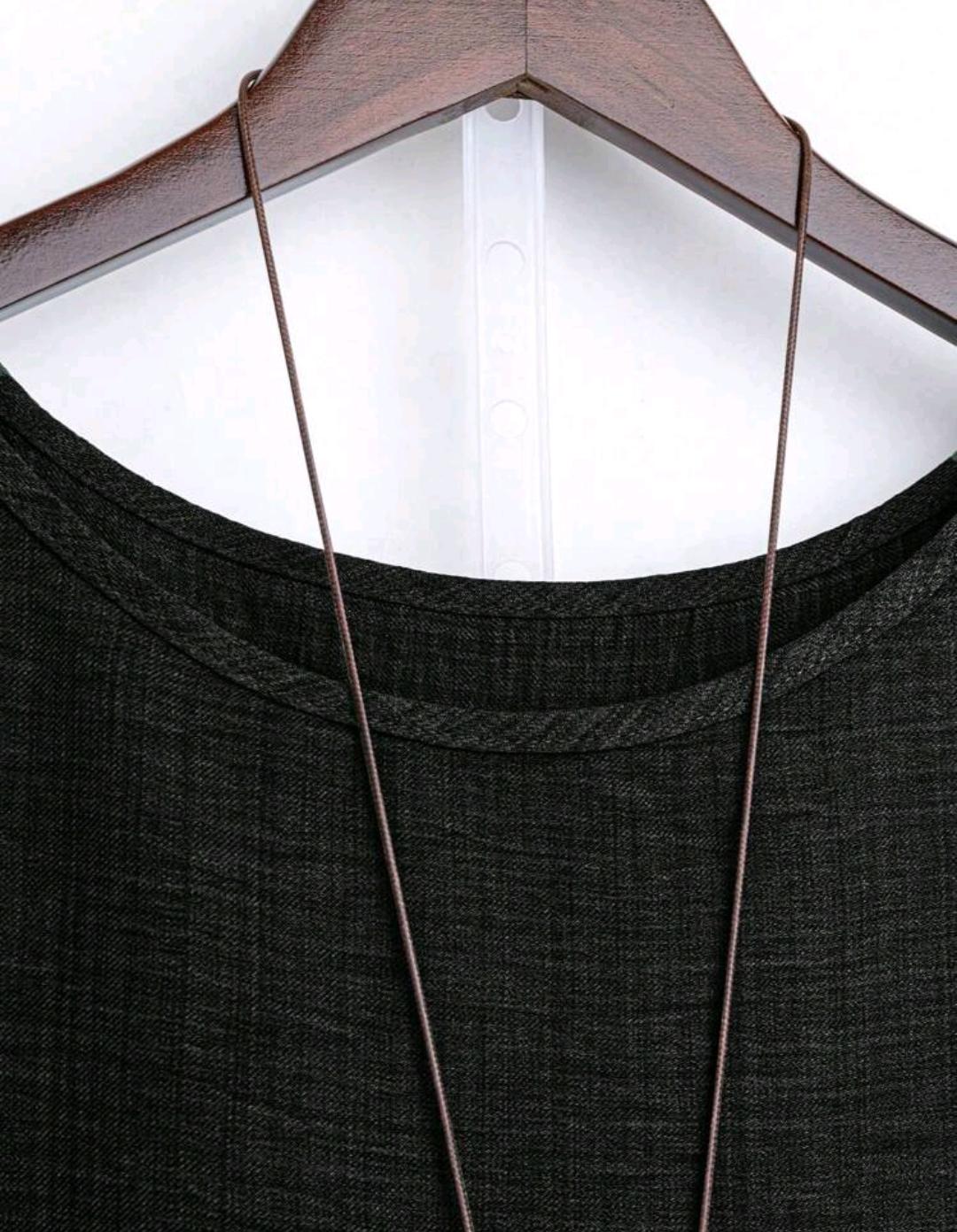 Blusa Plus de corte amplio y manga media | Bajo pedido