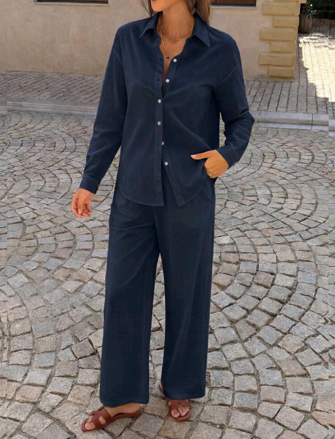 Conjunto de camisa y pantalón 100 % algodón | Bajo pedido