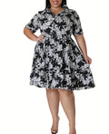 Vestido con estampado de flores ideal para vacaciones de verano y el picnic