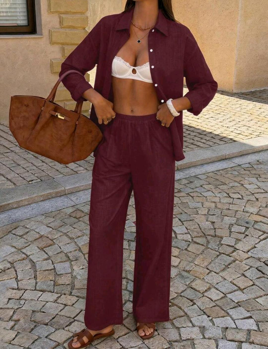 Conjunto de camisa y pantalón 100 % algodón | Bajo pedido