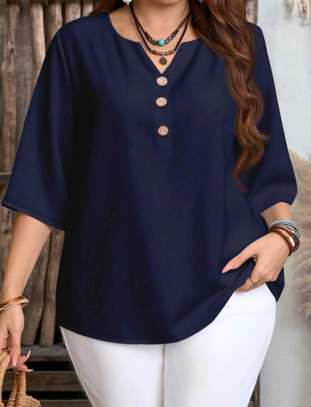 Blusa Amelia con detalle de botones