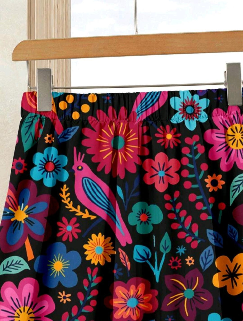Conjunto de 2 piezas para mujer, top de unicolor + falda estampada, atuendo casual de vacaciones de verano.