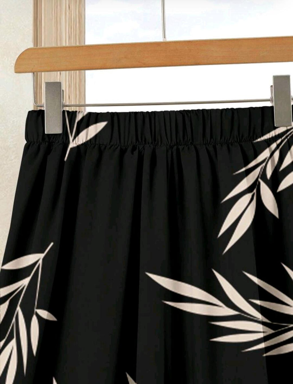 2 piezas conjunto de blusa casual de unicolor + falda estampada para vacaciones de verano.