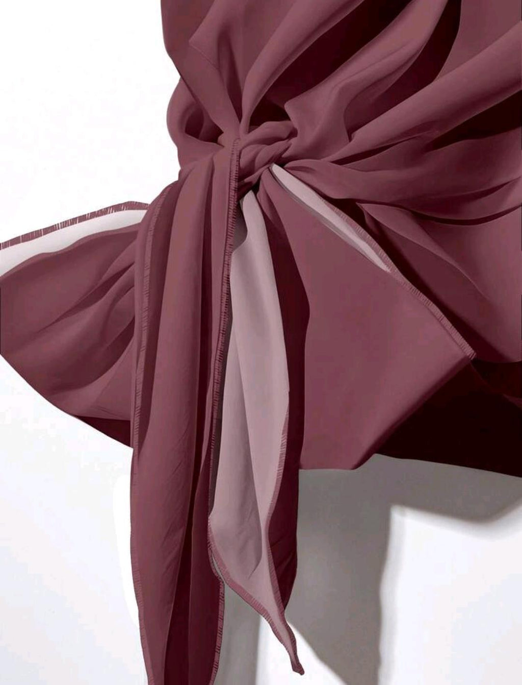 2 piezas Conjunto de camisa con corbata de moño rojo ciruela y pantalones rectos sueltos con estampado geométrico, adecuado para primavera y verano