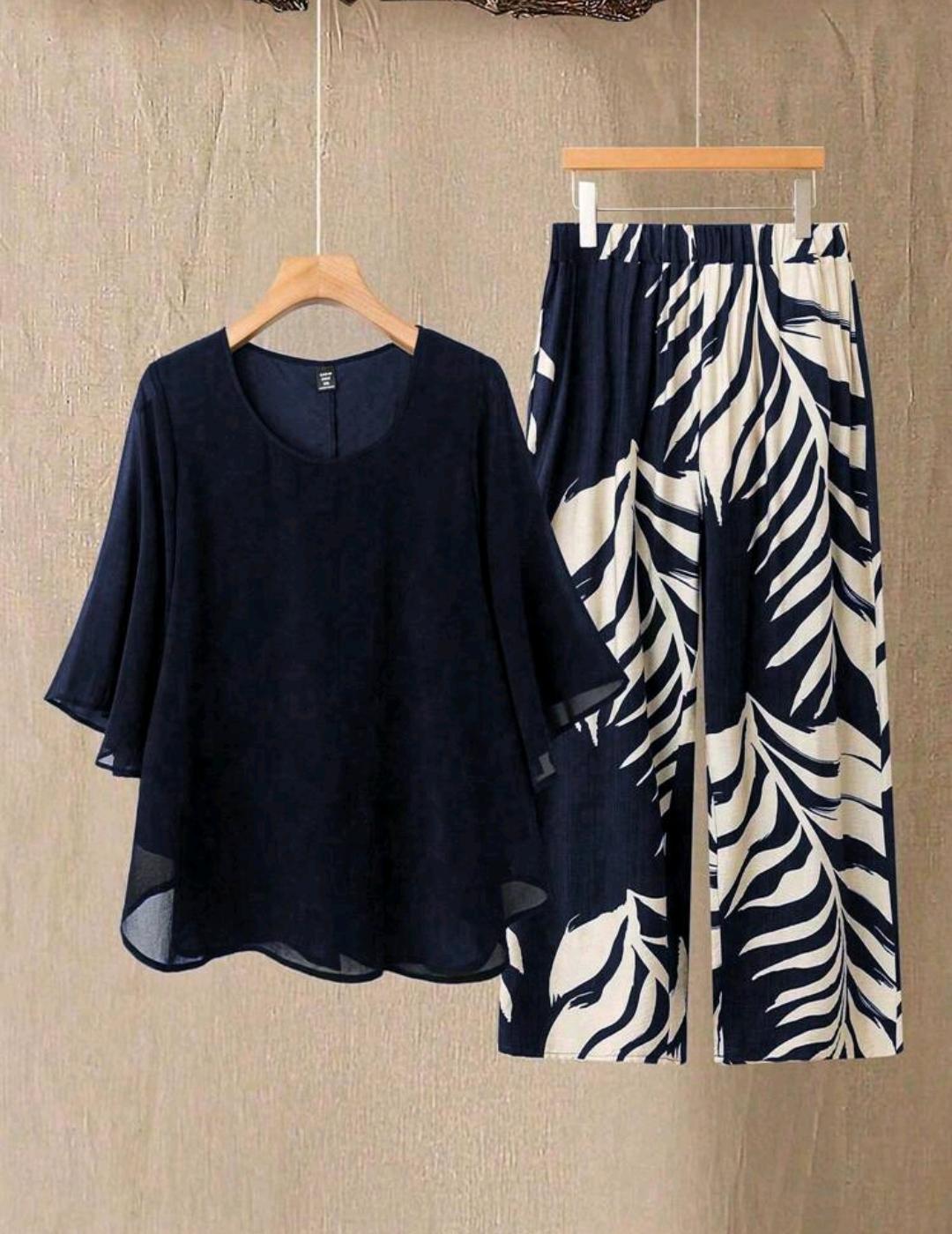 Conjunto Brisa Tropical Plus | Blusa y pantalón | Bajo pedido