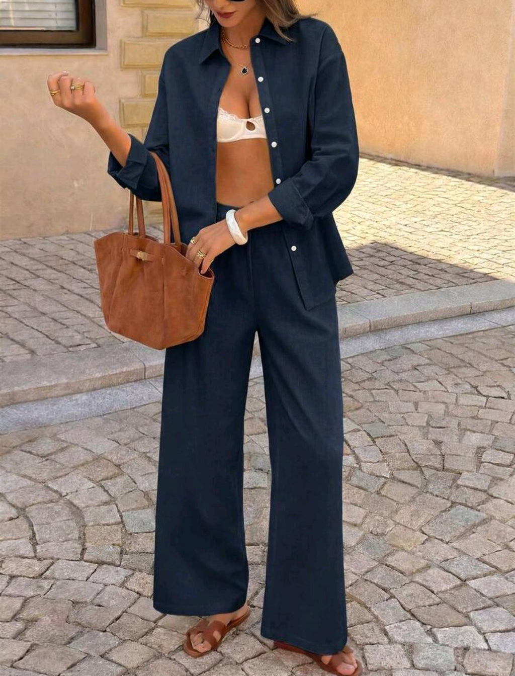 Conjunto de camisa y pantalón 100 % algodón | Bajo pedido