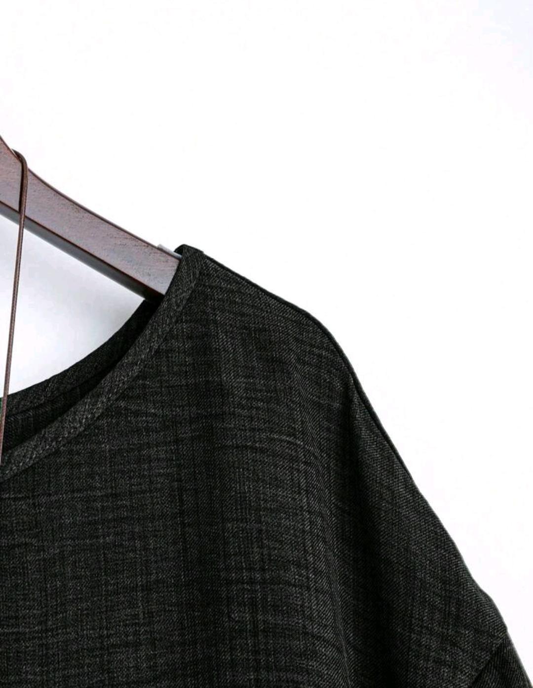 Blusa Plus de corte amplio y manga media | Bajo pedido