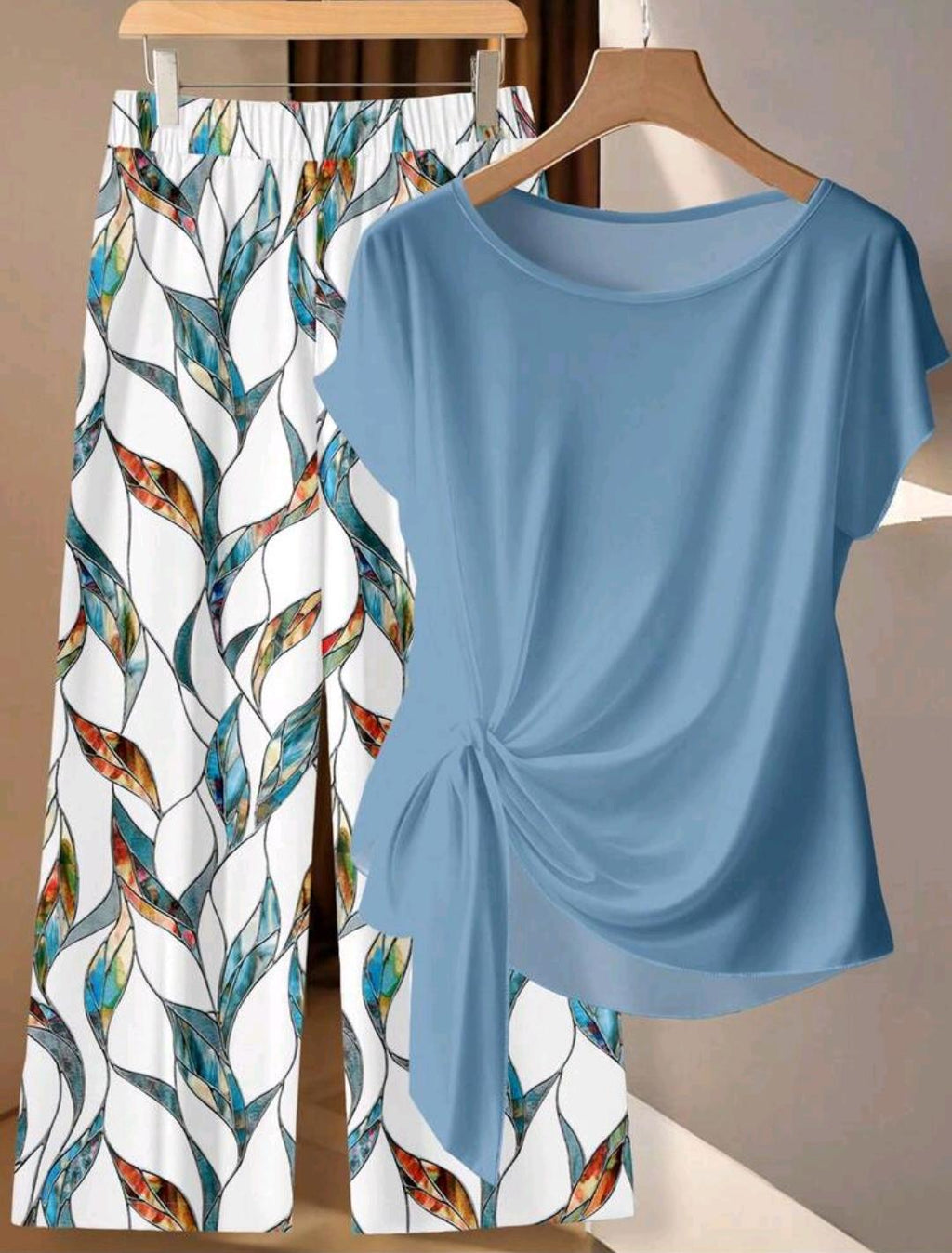 Conjunto de 2 piezas de pantalón y blusa
