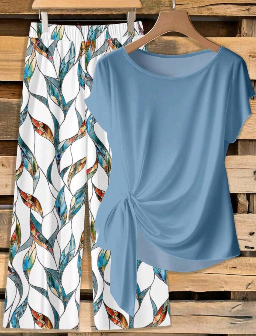 Conjunto de 2 piezas de pantalón y blusa