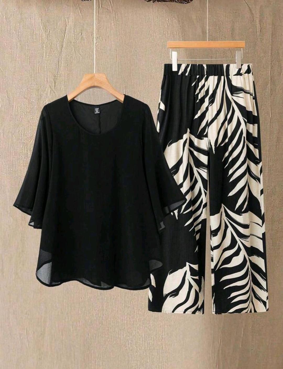 Conjunto Brisa Tropical Plus | Blusa y pantalón | Bajo pedido