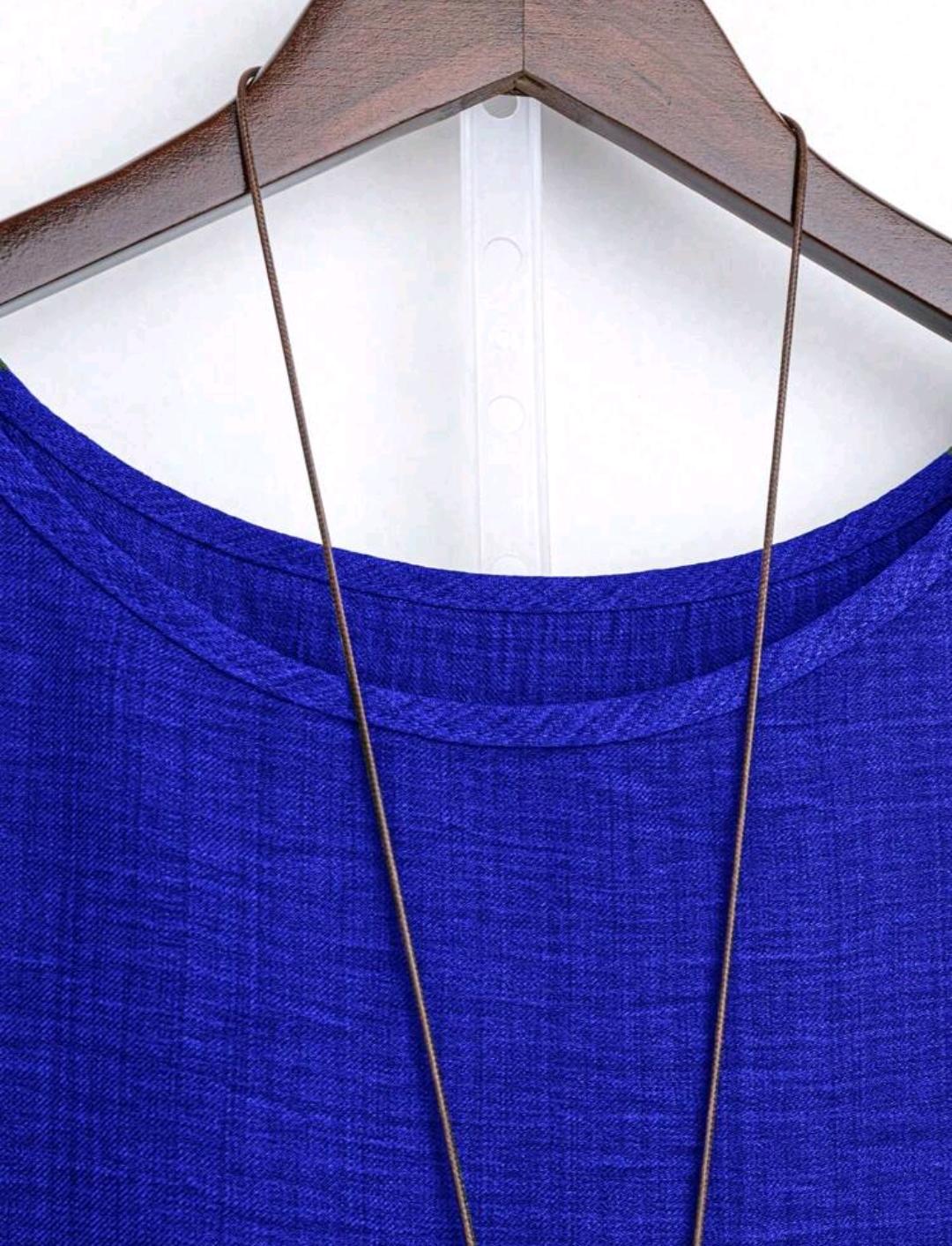 Blusa Plus de corte amplio y manga media | Bajo pedido