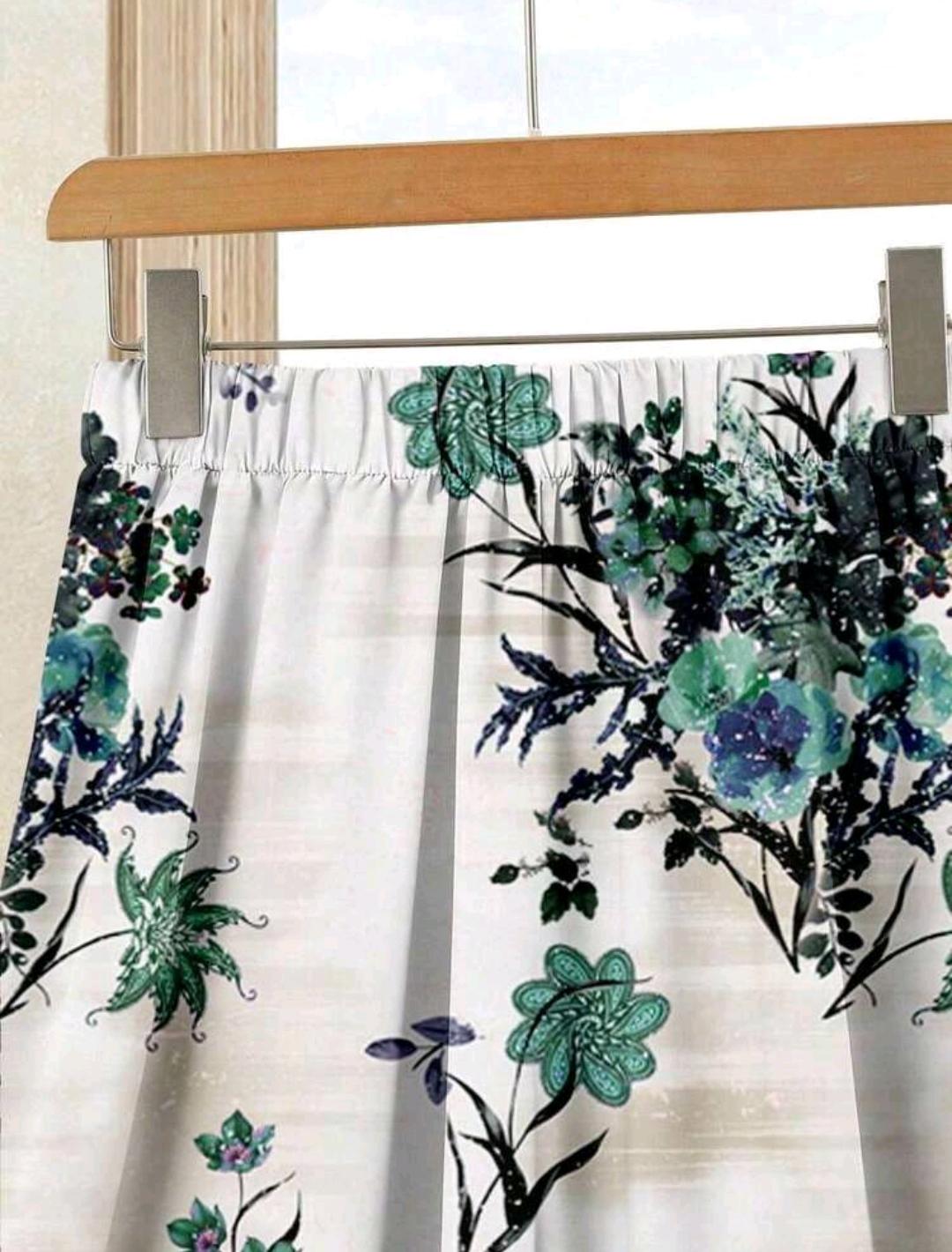 2 piezas Conjunto de blusa casual de unicolor + falda estampada para vacaciones, conjunto de ropa de verano para mujer.