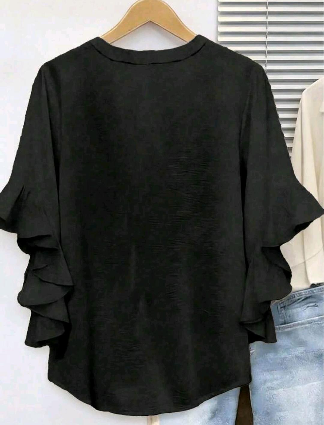 Blusa Aurora con mangas de volantes · Bajo pedido