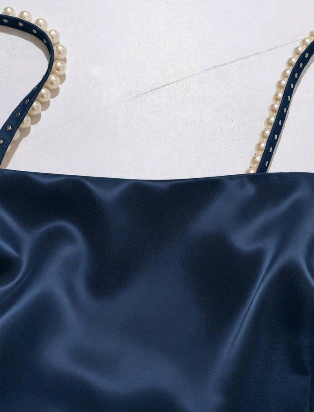 Vestido Gala Perla con drapeado y abertura | Bajo pedido