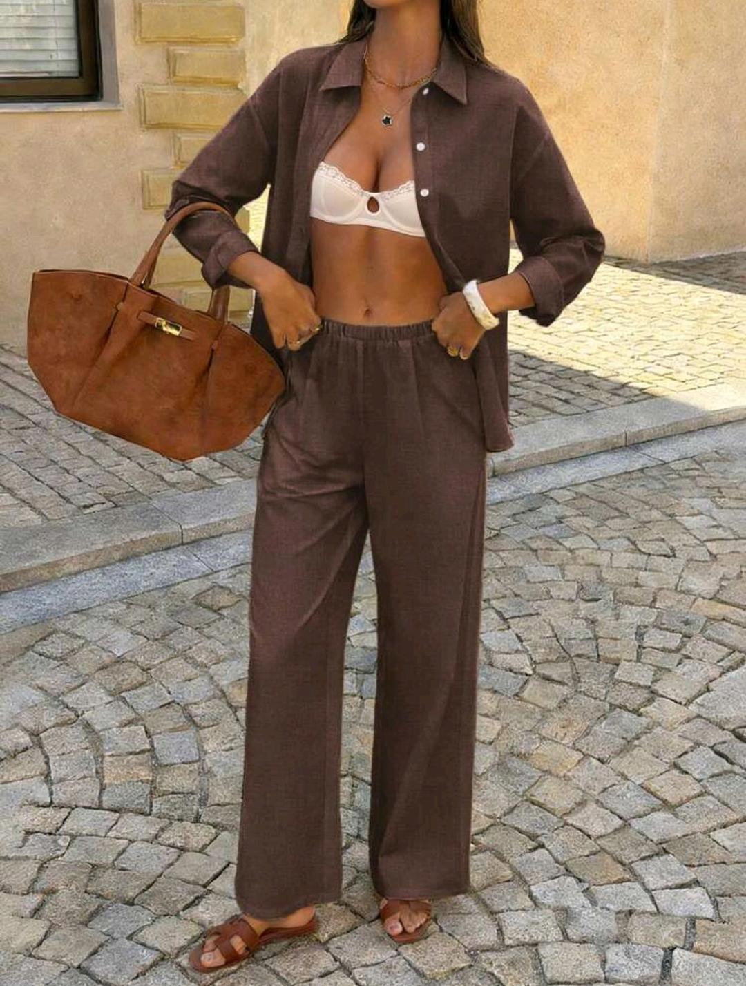 Conjunto de camisa y pantalón 100 % algodón | Bajo pedido