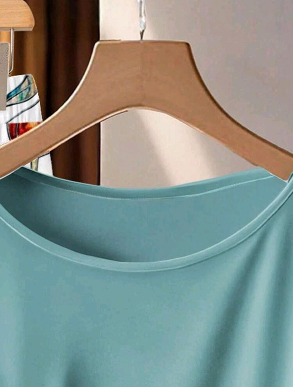 EMERY ROSE Conjunto de dos piezas para mujer talla grande con top azul empolvado de manga murciélago y nudo lateral & pantalones con estampado de ramas florales, estilo bohemio de verano para vacaciones, días festivos y madre de la novia.