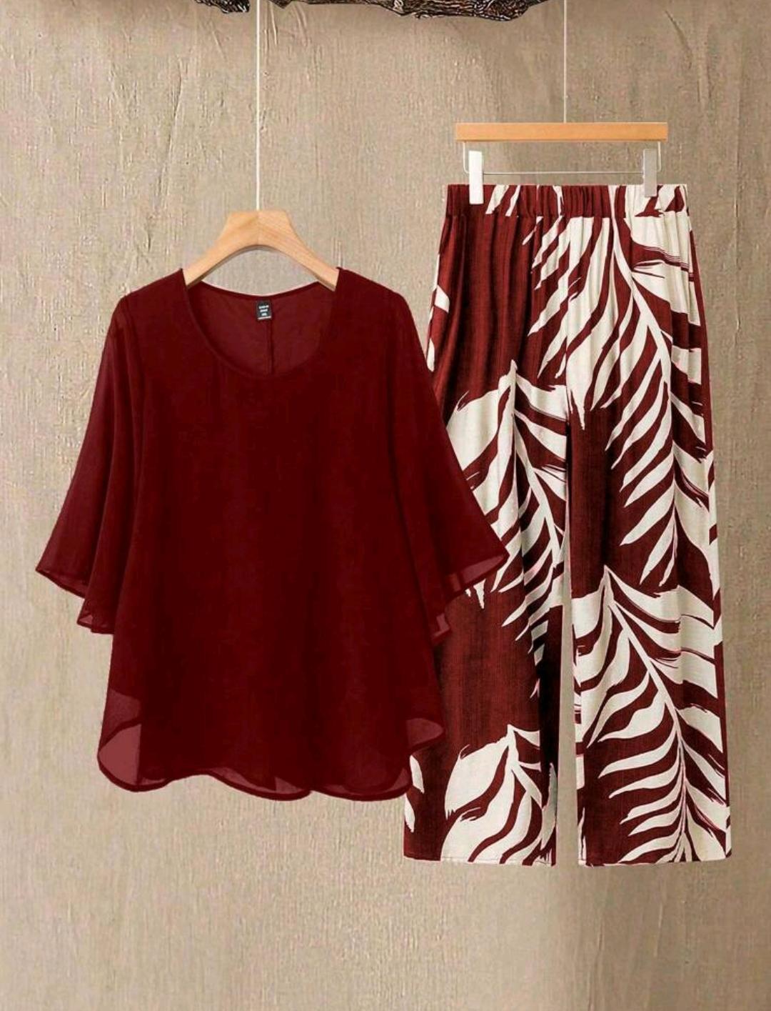 Conjunto Brisa Tropical Plus | Blusa y pantalón | Bajo pedido