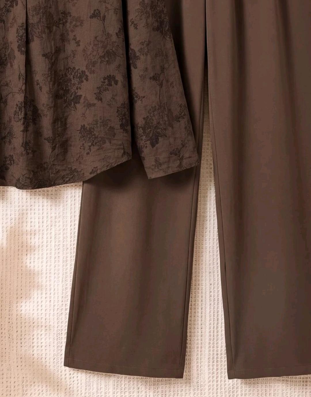 Conjunto de 2 piezas de pantalón y blusa manga larga – Bajo pedido