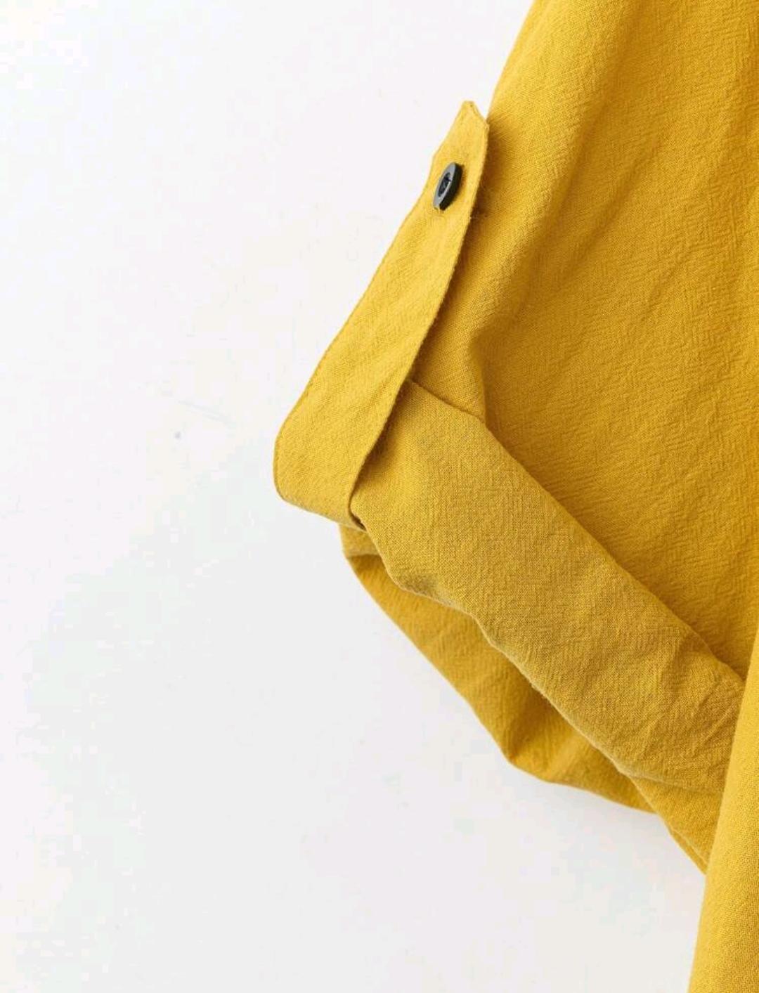 Blusa olgada con botones | Bajo pedido