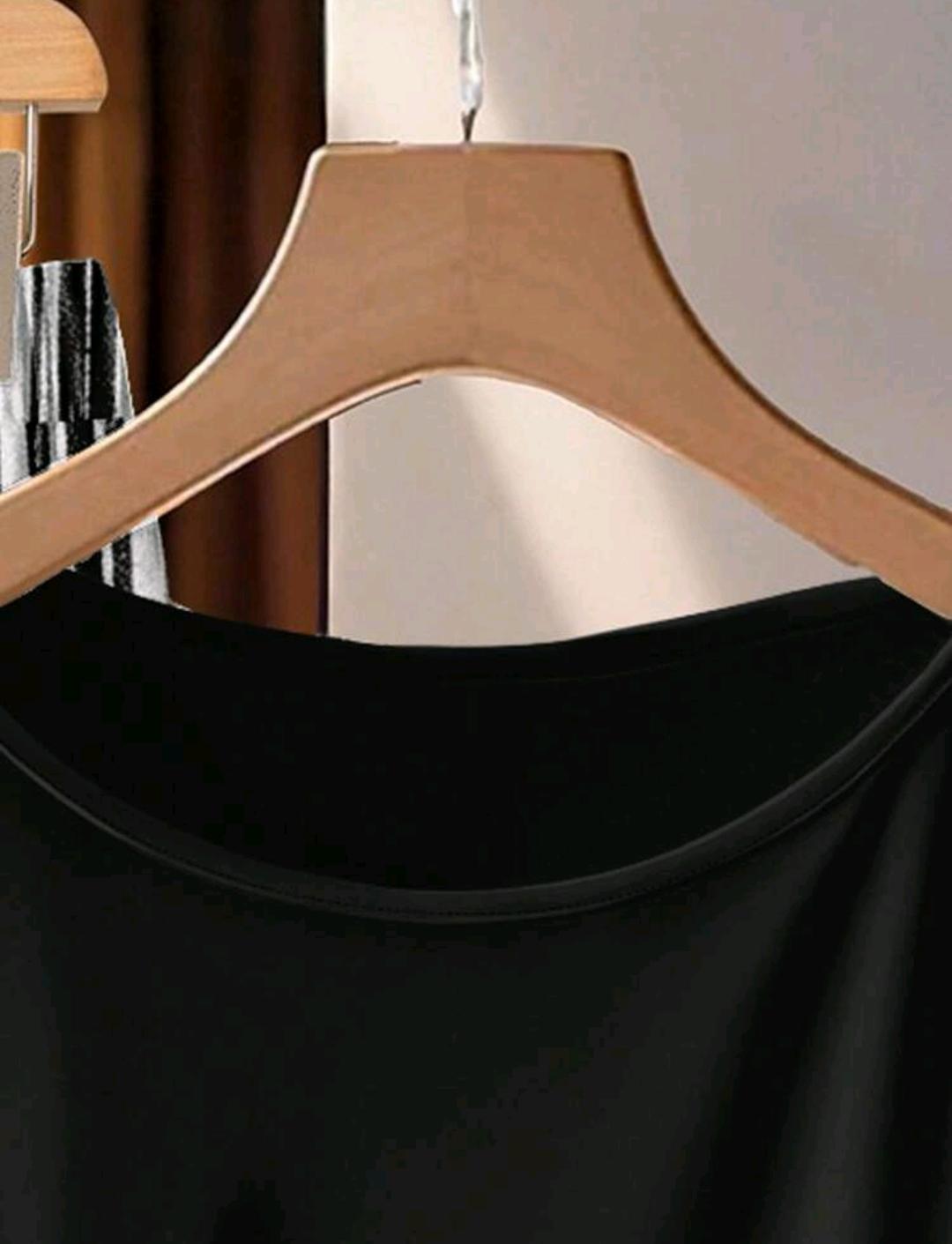 SHEIN VCAY Conjunto informal de 2 piezas con estampado de rayas, adecuado para el verano, talla grande.