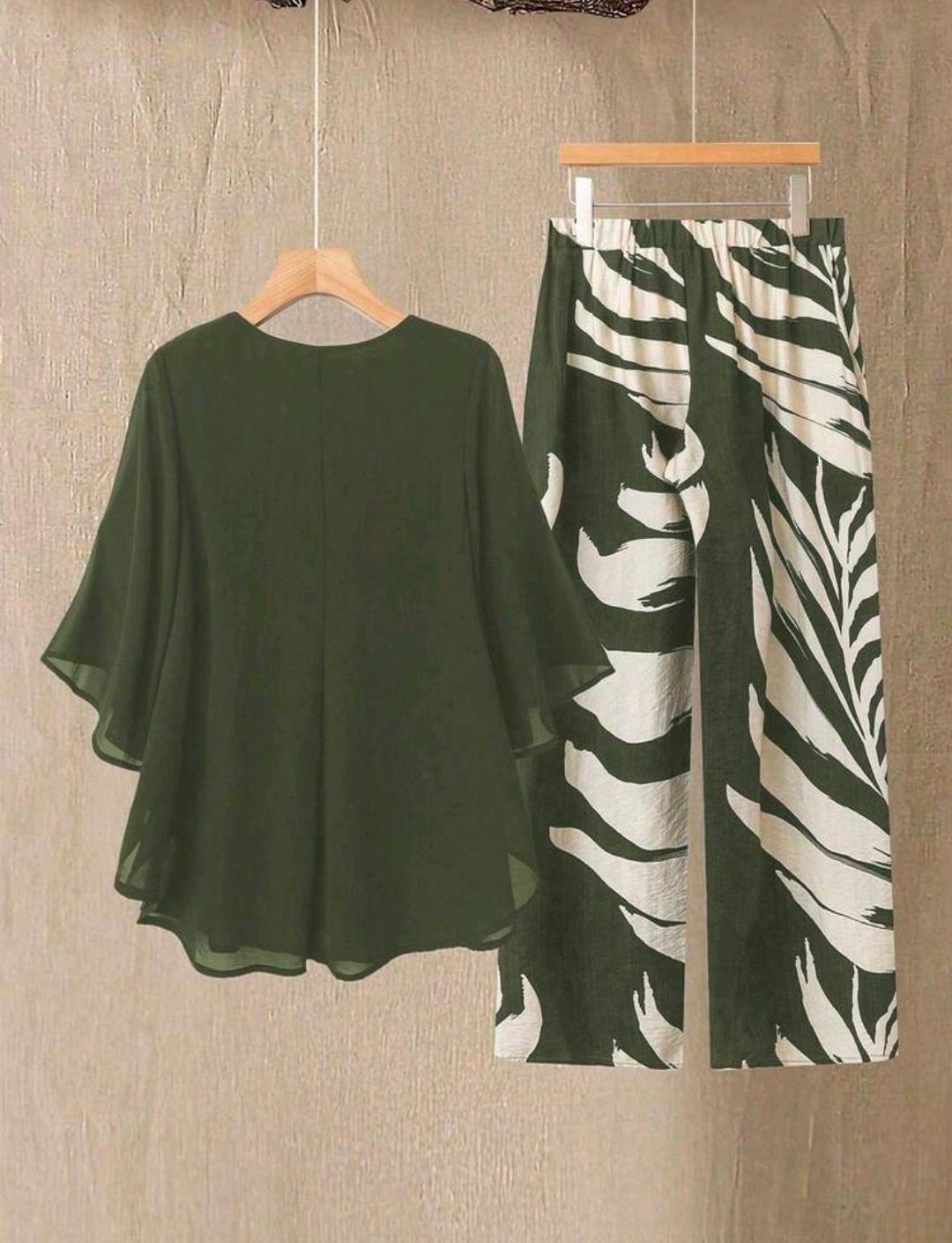 Conjunto Brisa Tropical Plus | Blusa y pantalón | Bajo pedido