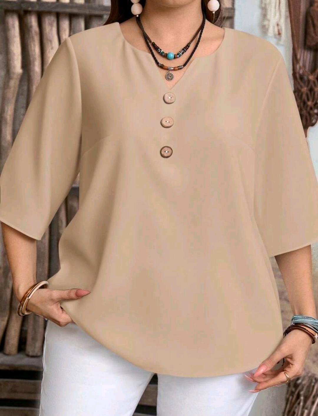 Blusa Amelia con detalle de botones