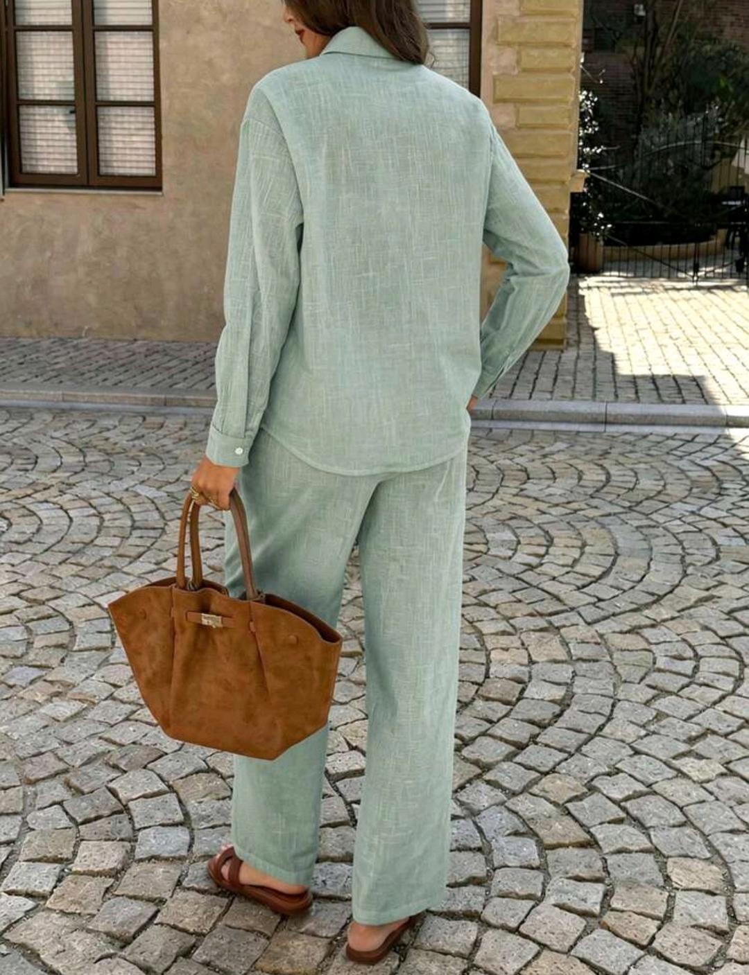 Conjunto de camisa y pantalón 100 % algodón | Bajo pedido