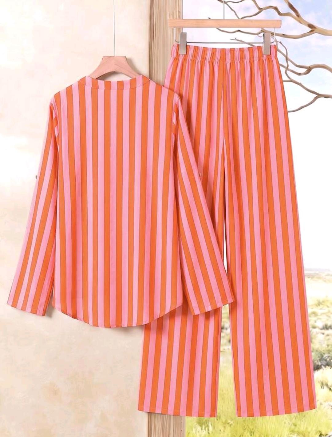 Conjunto de 2 piezas de pantalón y blusa manga larga – Bajo pedido