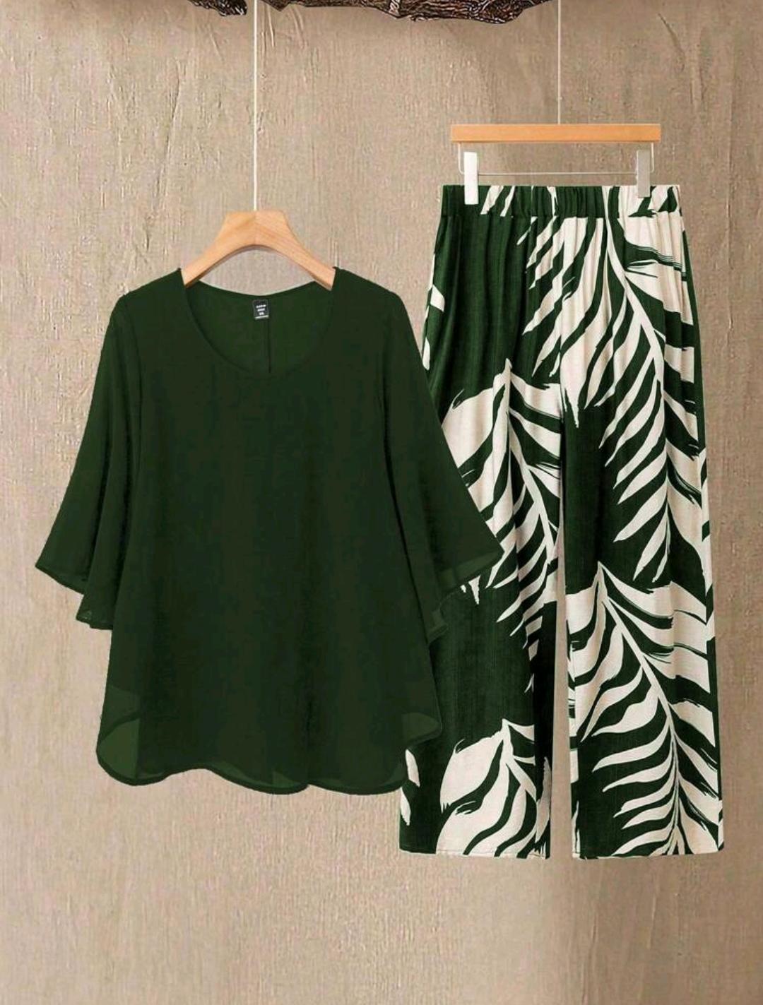Conjunto Brisa Tropical Plus | Blusa y pantalón | Bajo pedido