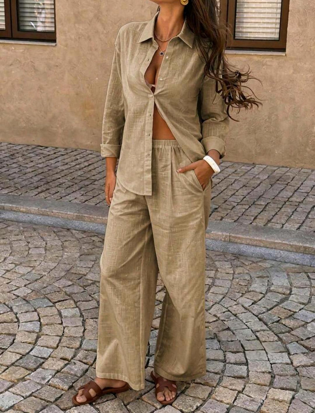Conjunto de camisa y pantalón 100 % algodón | Bajo pedido