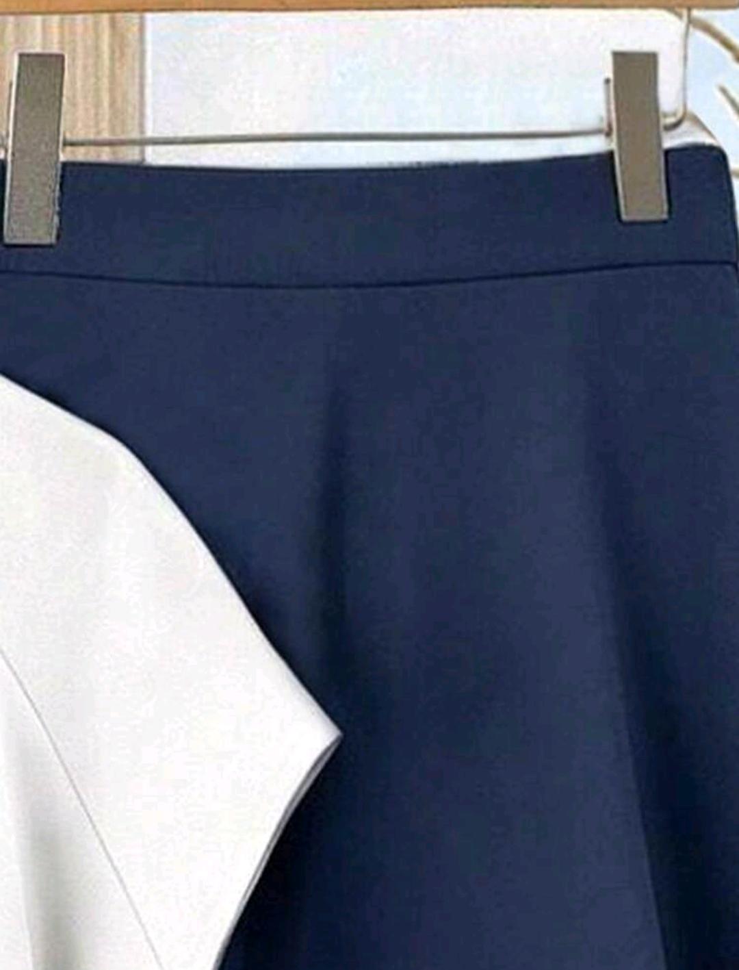 Rusticease 2 piezas Conjunto casual de verano para mujer con blusa con estampado de corazones y falda unicolor, ideal para vacaciones la oficina, la iglesia o fiestas.