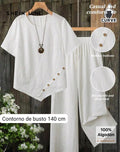 Conjunto de 2 piezas de pantalón y blusa