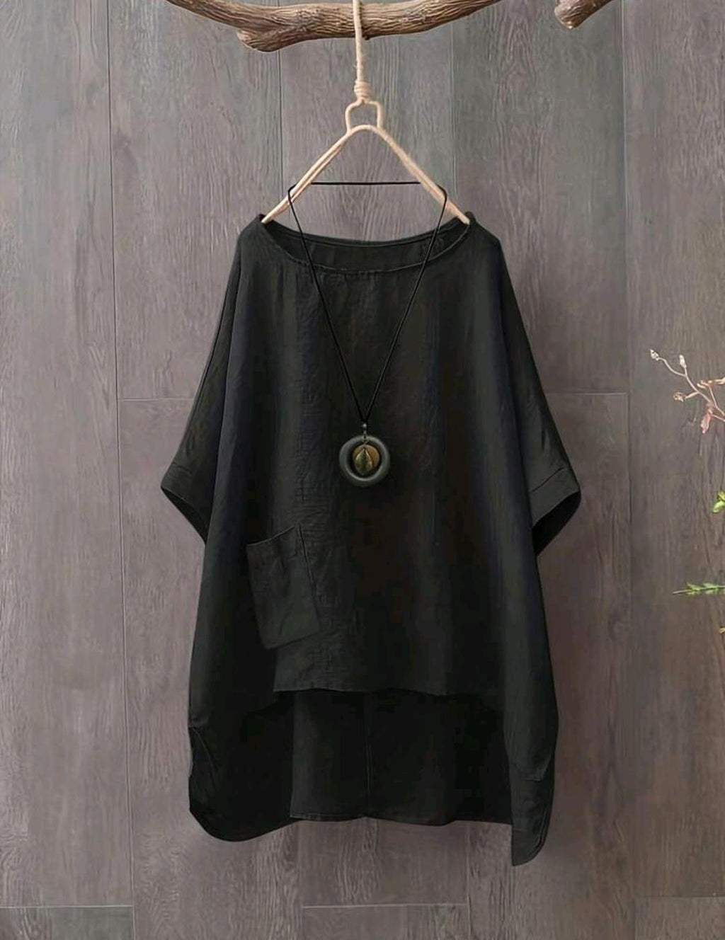 Blusa de algodón de corte amplio Esencia · Bajo pedido