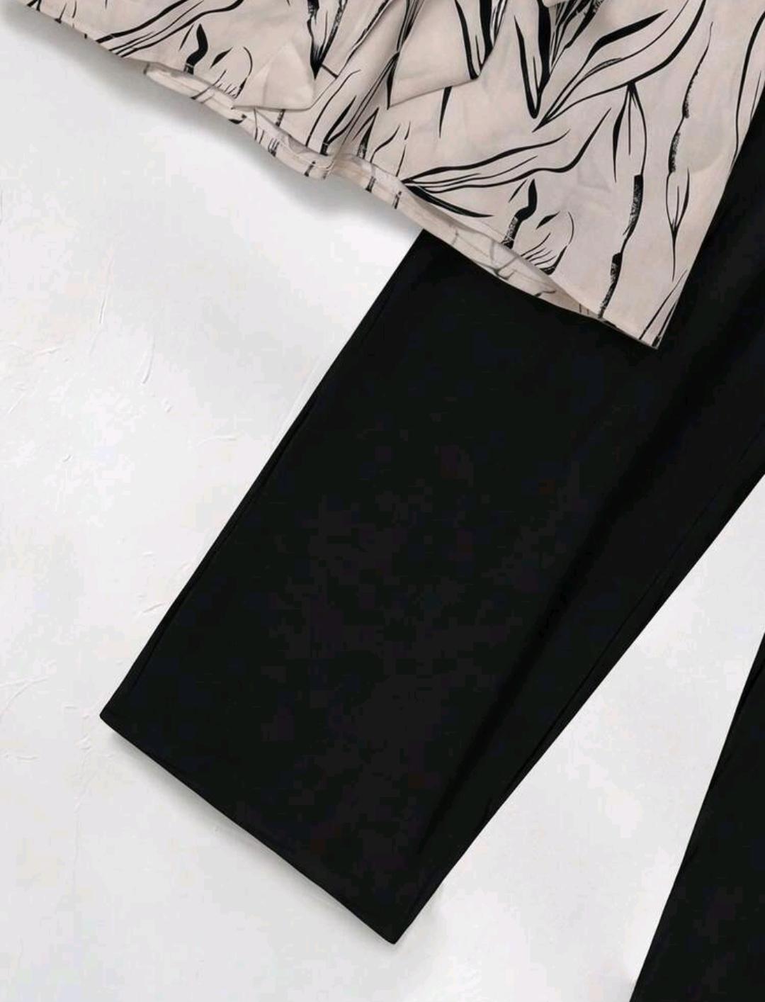 Set de 2 piezas con estampado floral