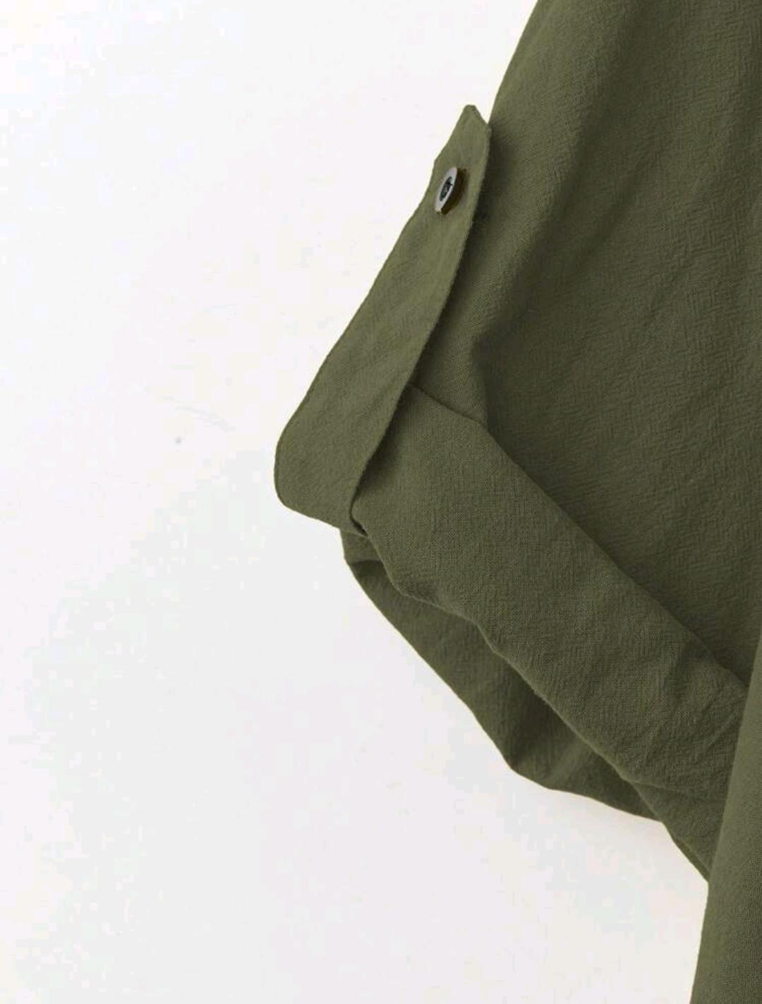 Blusa olgada con botones | Bajo pedido