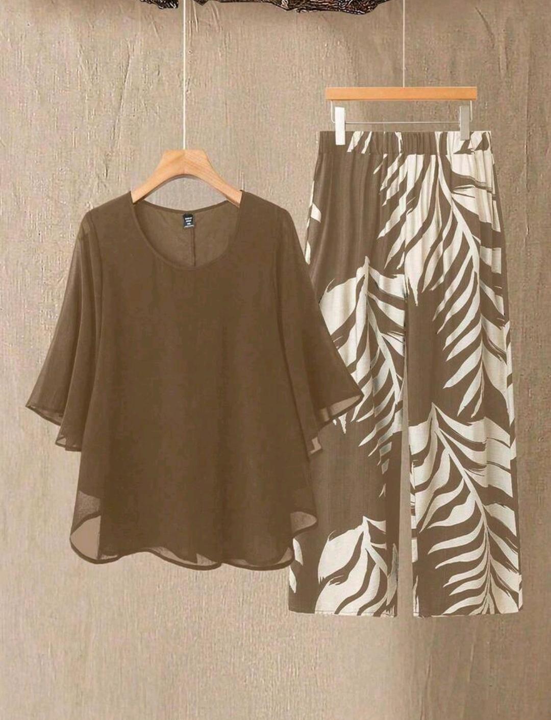 Conjunto Brisa Tropical Plus | Blusa y pantalón | Bajo pedido