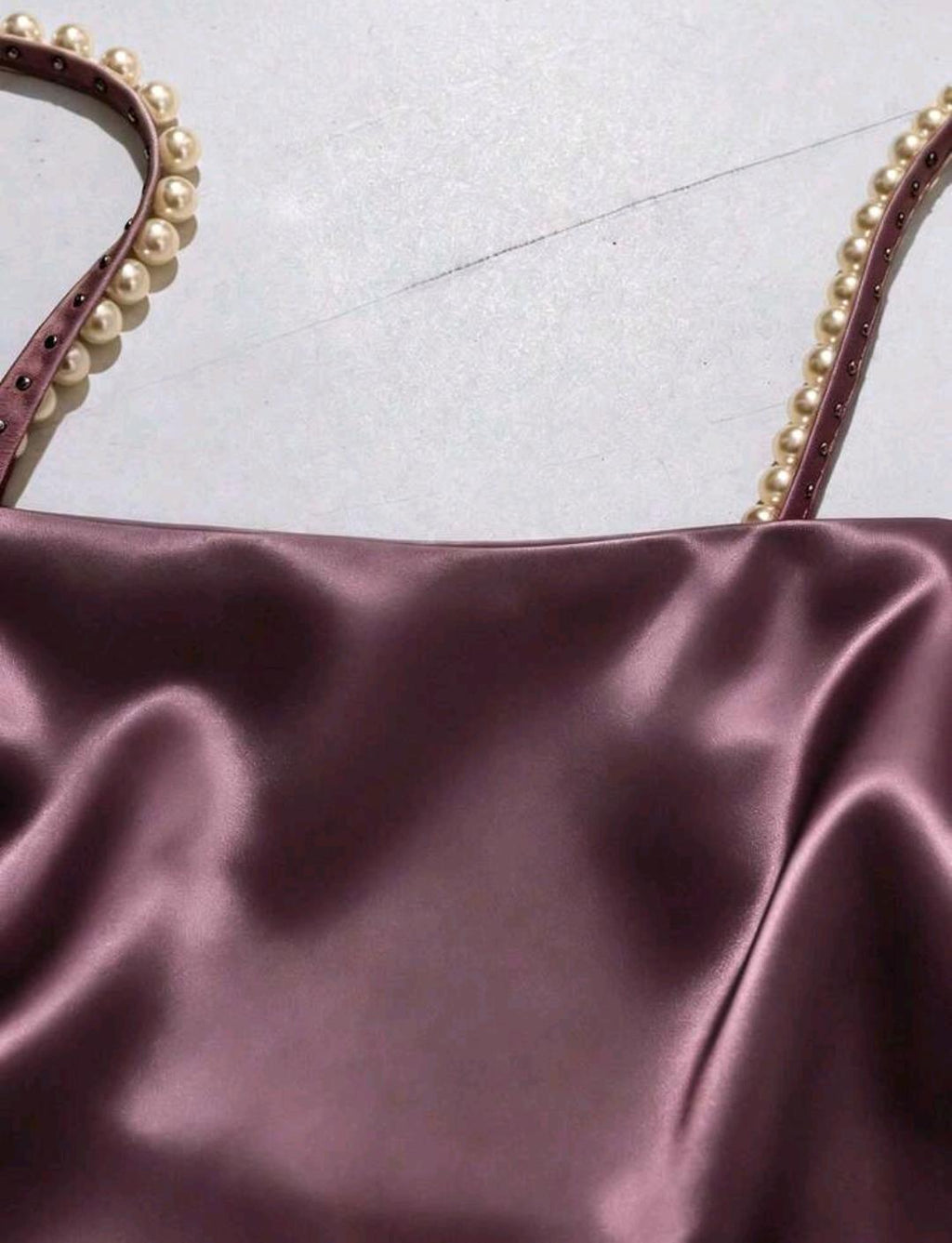 Vestido Gala Perla con drapeado y abertura | Bajo pedido