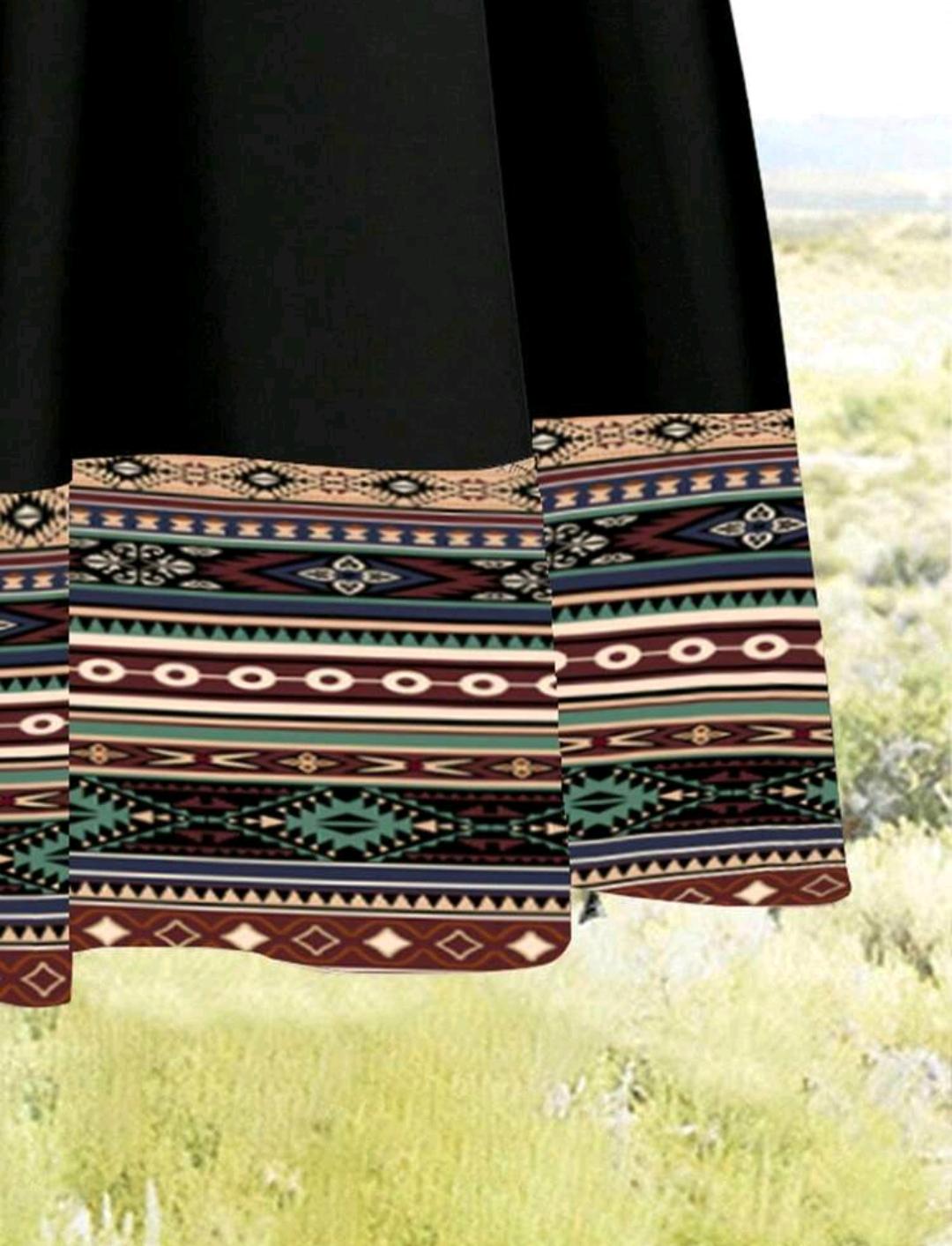 Conjunto de 2 piezas de blusa y falda.