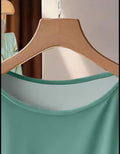 Conjunto de 2 piezas de pantalón y blusa con estampado de hojas