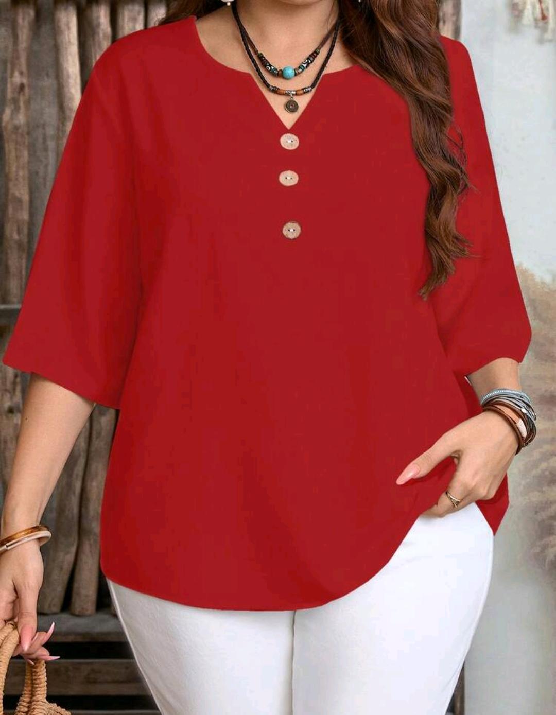 Blusa Amelia con detalle de botones