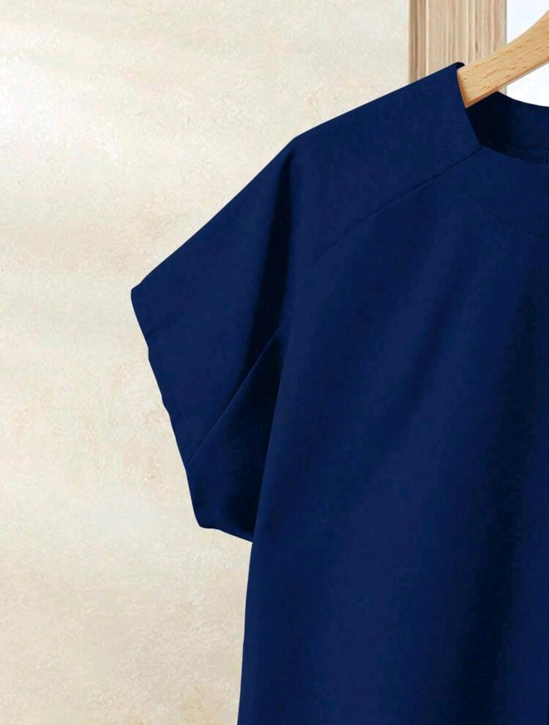 Rusticease 2 piezas Conjunto de top casual de unicolor + falda estampada para vacaciones, ropa de verano para mujer.
