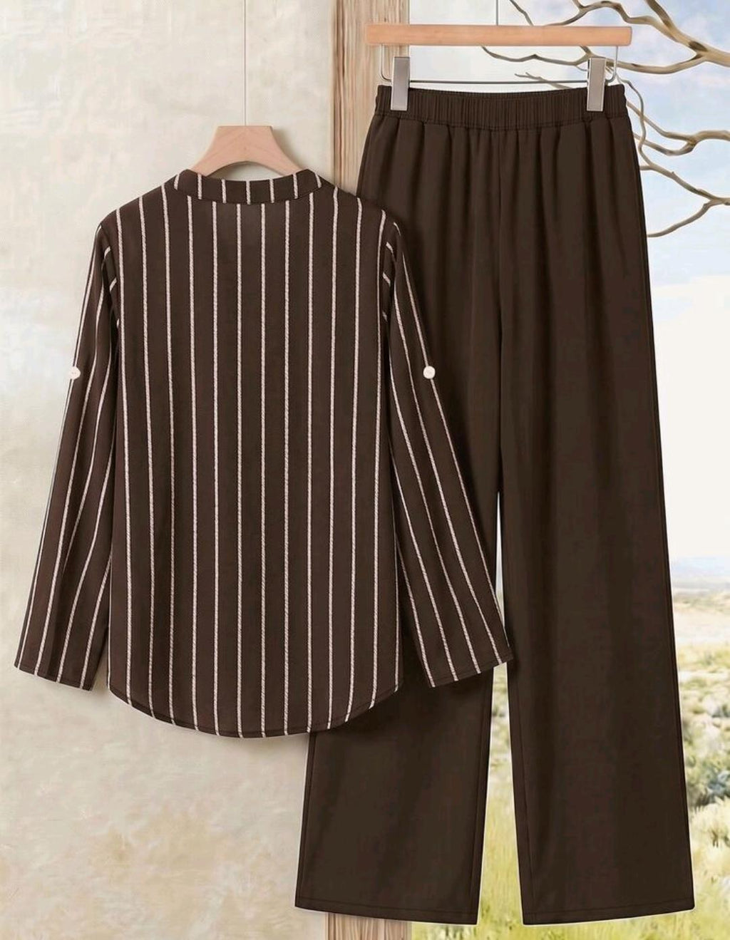 Conjunto de 2 piezas de pantalón y blusa manga larga – Bajo pedido