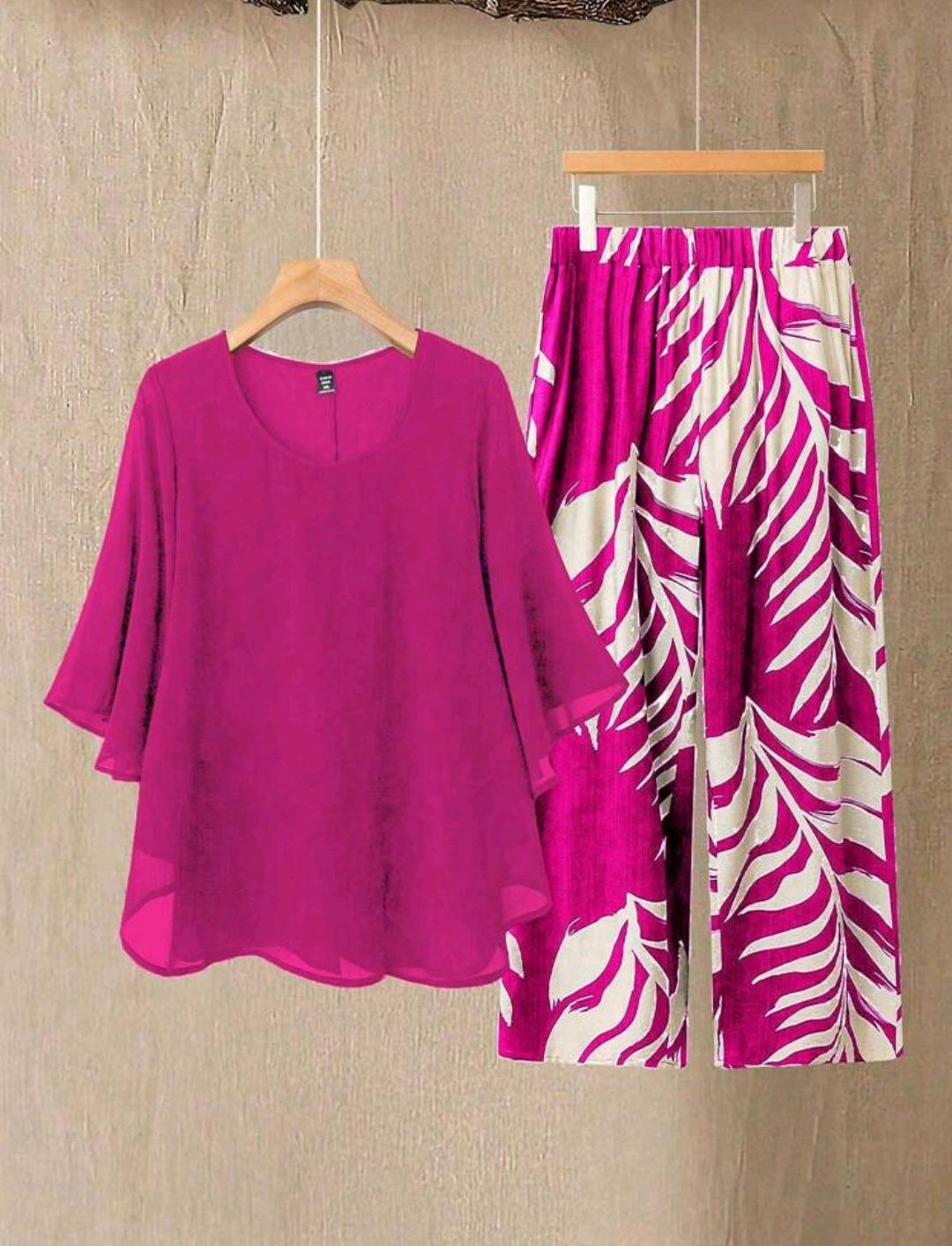 Conjunto Brisa Tropical Plus | Blusa y pantalón | Bajo pedido
