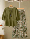 Conjunto de 2 piezas de pantalón y blusa