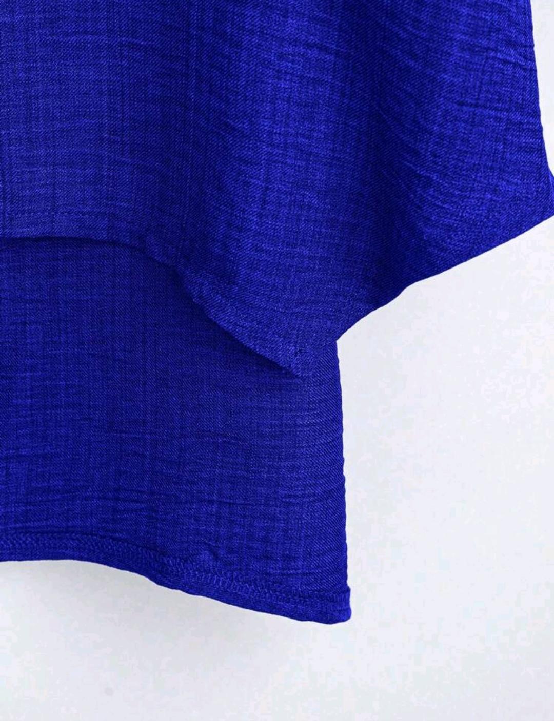 Blusa Plus de corte amplio y manga media | Bajo pedido