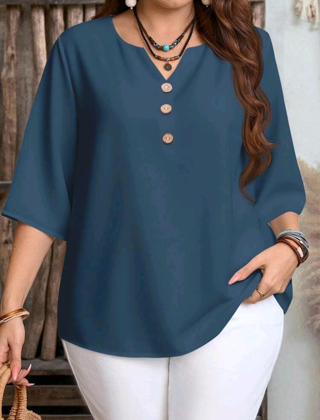 Blusa Amelia con detalle de botones